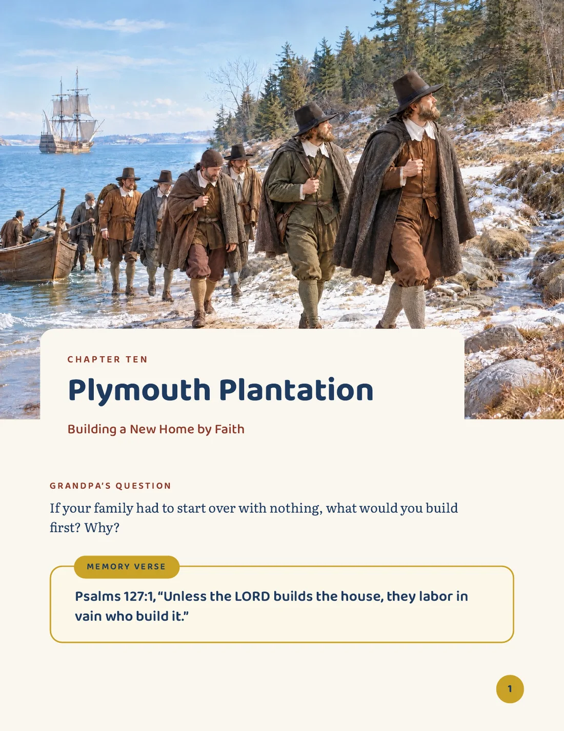 Page: Chapter Ten, Plymouth Plantation